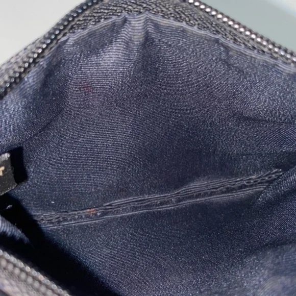 Coach Women’s Black Canvas Signature C Wristlet Coin Purse - Picture 5 of 5